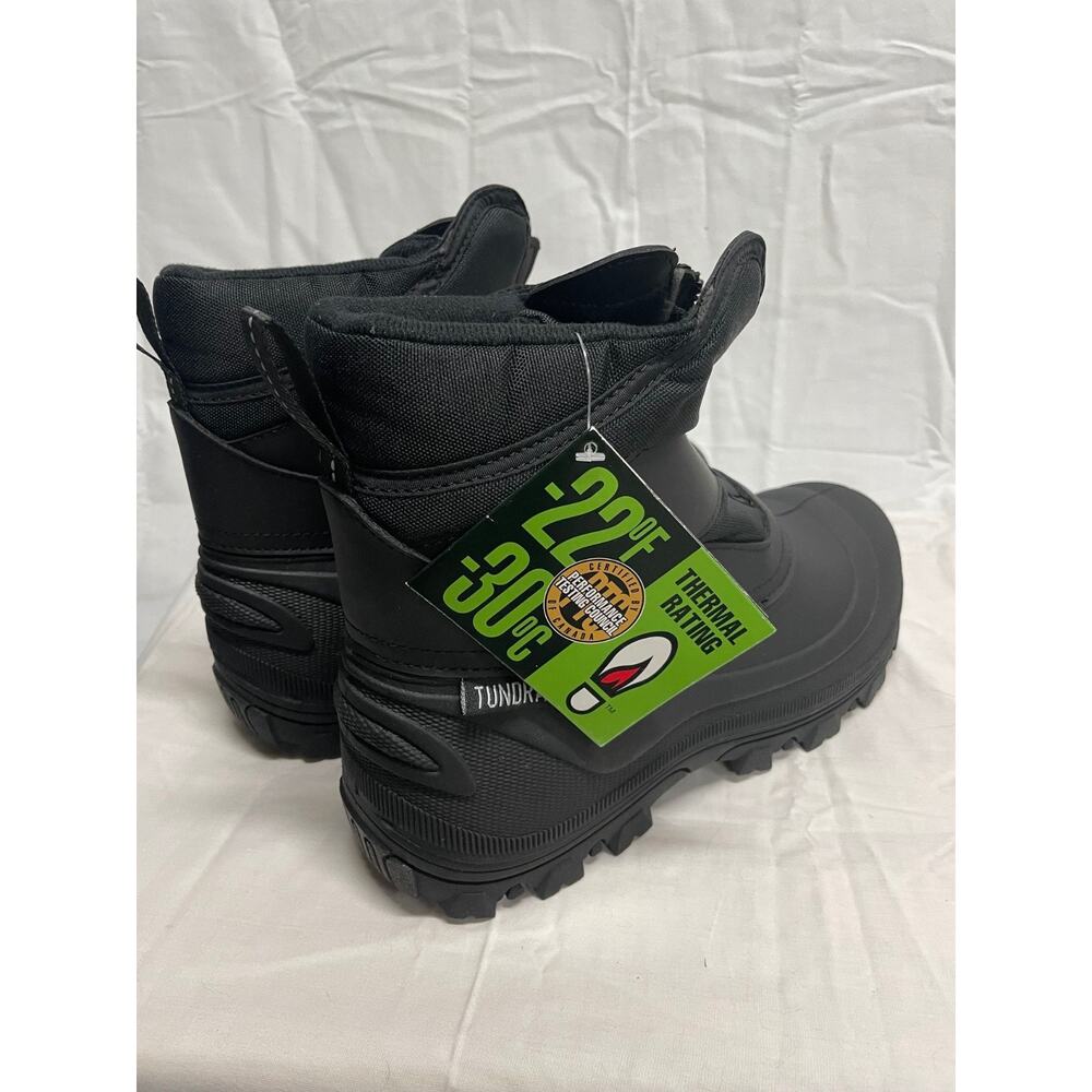 Tundra Boots Men's 8 Black Mitch Winter Lined Rated -22 degrees F New In Box
